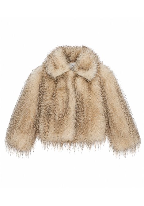 Giaccone in pelliccia ecologica MISS GRANT KIDS | MG1833ECRU